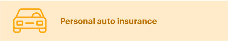 Personal auto insurance