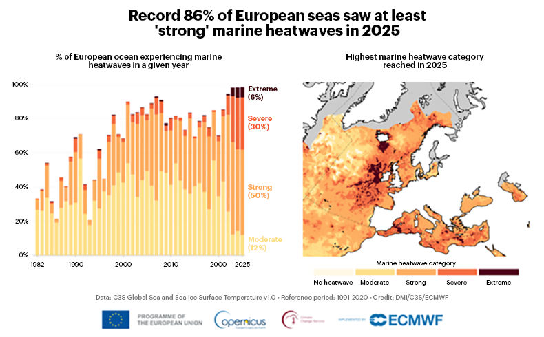European Seas – Marine Heatwaves